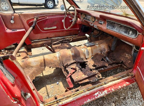 5R08T223693 1965 FORD MUSTANG Red Սալոնի դիմացի տեսք