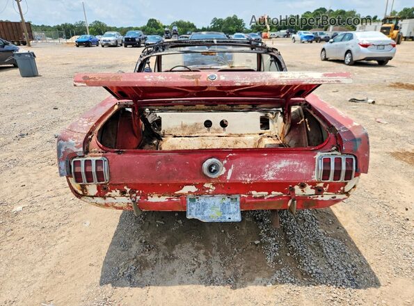 5R08T223693 1965 FORD MUSTANG Red Հետևի տեսք