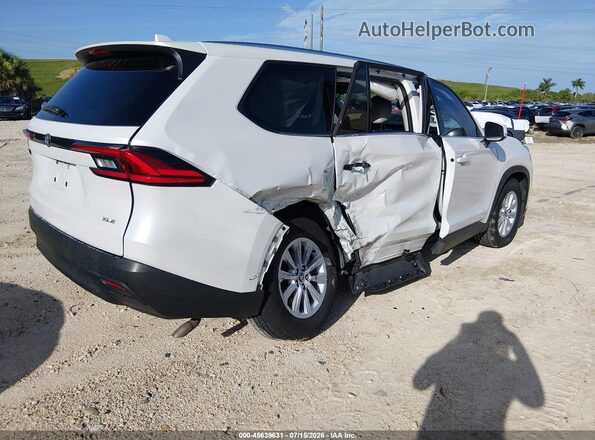 5TDAAAA59RS001580 2024 TOYOTA GRAND HIGHLANDER White Задня права чверть