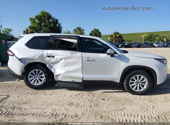 5TDAAAA59RS001580 2024 TOYOTA GRAND HIGHLANDER White Вид задньої частини салону