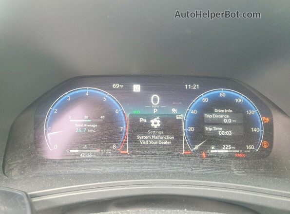 5TDAAAA59RS017245 2024 TOYOTA GRAND Silver Вид щитка приладів