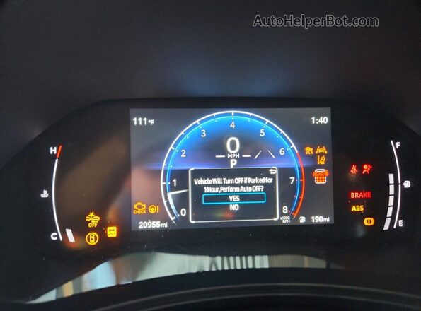 5TDAAAA5XRS015925 2024 TOYOTA GRAND Silver Vista del cuadro de instrumentos