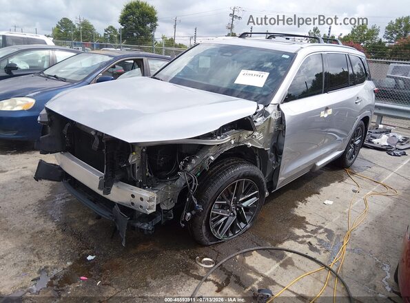 5TDAAAA65RS006722 2024 LEXUS TX 350 Silver წინა მარცხენა ხედი სამი მეოთხედიდან