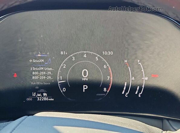 5TDAAAA67RS004812 2024 LEXUS TX White Вид щитка приладів