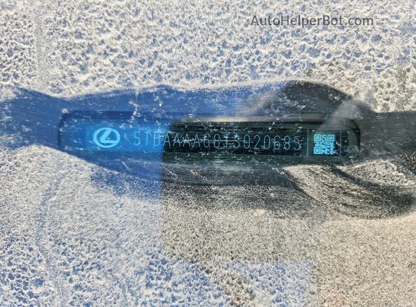 5TDAAAA68TS020685 2026 LEXUS TX Белый Вид наклейки с VIN-кодом