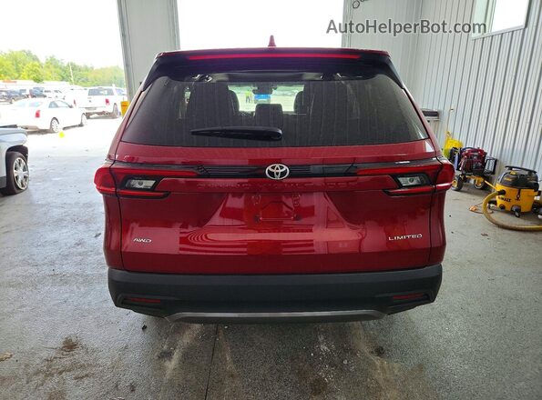 5TDAAAB50SS087382 2025 TOYOTA GRAND Red Հետևի տեսք