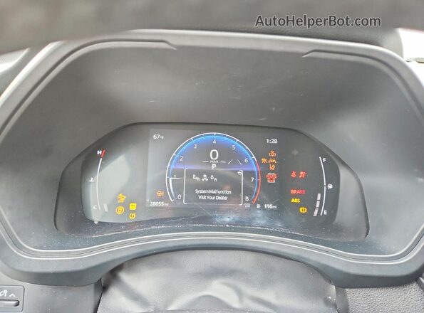 5TDAAAB53RS012265 2024 TOYOTA GRAND White Vista del cuadro de instrumentos