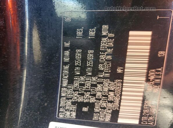 5TDAAAB54SS093878 2025 TOYOTA GRAND Black VIN կոդի պիտակի տեսք