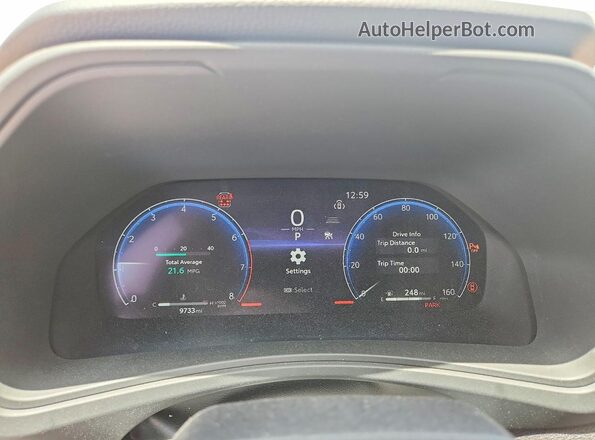 5TDAAAB54TS110129 2026 TOYOTA GRAND White Instrument cluster view