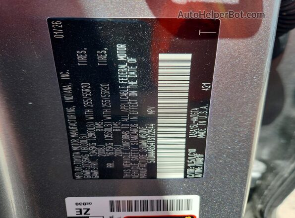 5TDAAAB54TS122944 2026 TOYOTA GRAND Gray Панорамний вид салону 360°