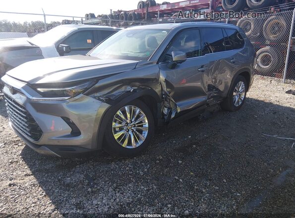 5TDAAAB55SS095428 2025 TOYOTA GRAND HIGHLANDER Gray წინა მარცხენა ხედი სამი მეოთხედიდან
