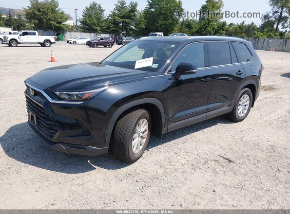 5TDAAAB56SS081330 2025 TOYOTA GRAND HIGHLANDER Black Առջևի ձախ երեք քառորդ տեսարան