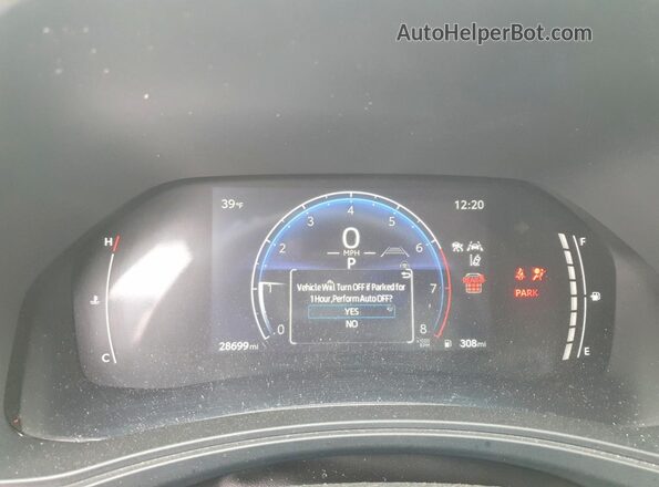 5TDAAAB57RS008591 2024 TOYOTA GRAND Blue Instrument cluster view