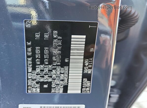 5TDAAAB58RS060800 2024 TOYOTA GRAND Gray VIN sticker view