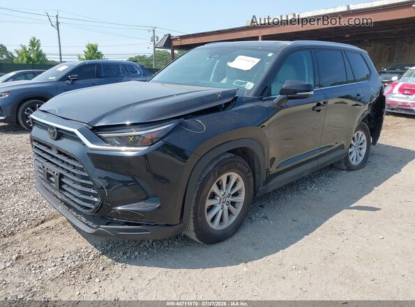 5TDAAAB58SS074959 2025 TOYOTA GRAND HIGHLANDER Black Vista tres cuartos delantera izquierda