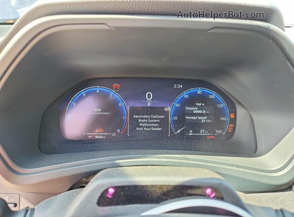 5TDAAAB5XRS051483 2024 TOYOTA GRAND Blue Widok zestawu wskaźników