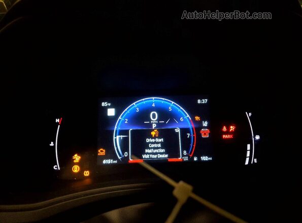 5TDAAAB5XTS134693 2026 TOYOTA GRAND Black Вид щитка приладів