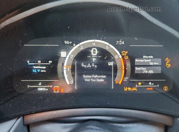 5TDAAAB62SS041187 2025 LEXUS TX Gray Սարքավորումների վահանակի տեսք