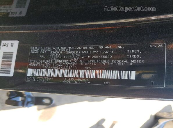 5TDAAAB63TS064673 2026 LEXUS TX Charcoal Вид наклейки з VIN-кодом