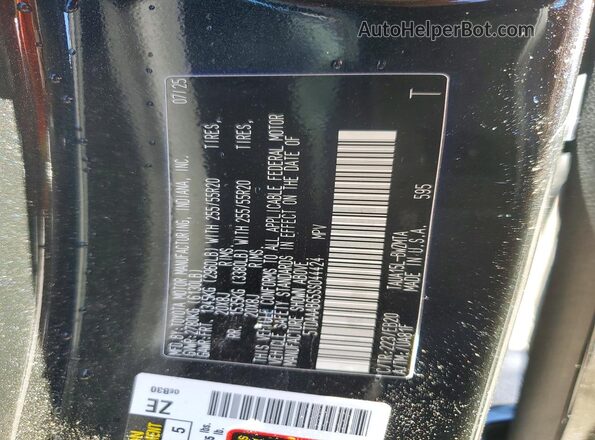 5TDAAAB65SS044424 2025 LEXUS TX Black Vista interior de 360 grados