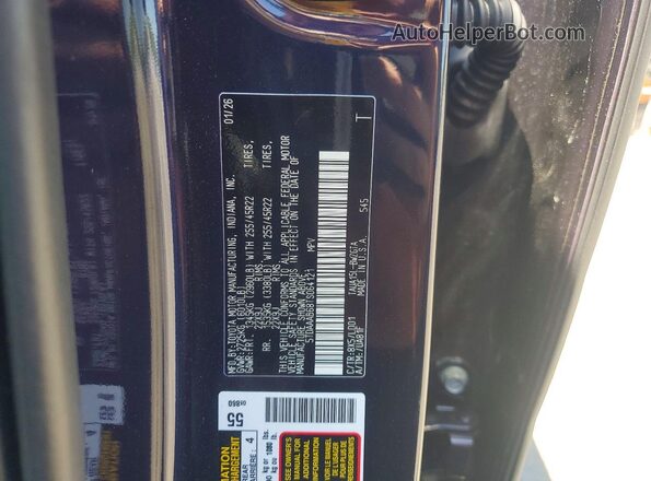 5TDAAAB68TS064121 2026 LEXUS TX Blue VIN კოდის სტიკერის ხედი