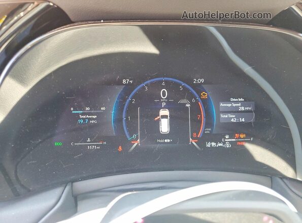 5TDAAAB68TS064121 2026 LEXUS TX Blue ხელსაწყოთა პანელის ხედი