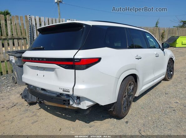 5TDABAB69SS014338 2025 LEXUS TX 500H White Задня права чверть
