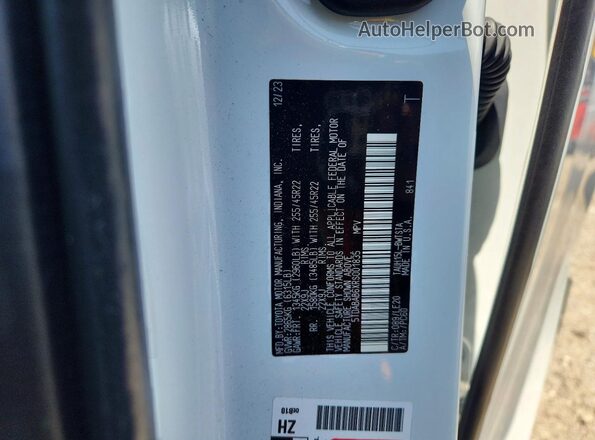 5TDABAB6XRS001835 2024 LEXUS TX Белый Вид наклейки с VIN-кодом