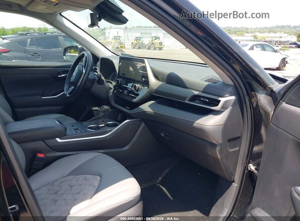 5TDABRCH0PS581771 2023 TOYOTA HIGHLANDER Черный Вид салона спереди
