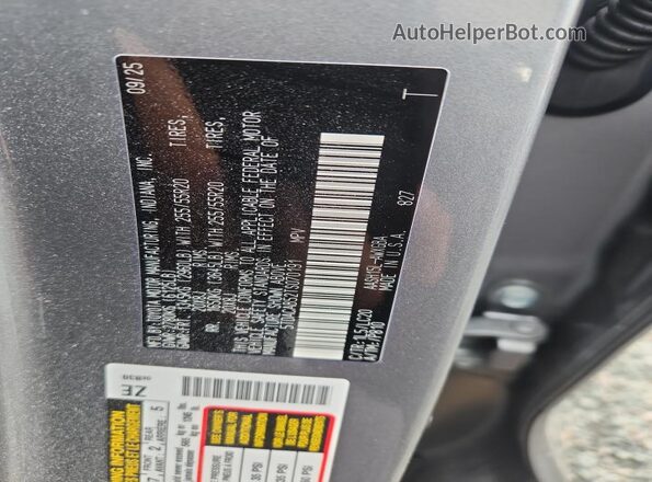 5TDACAB52TS070191 2026 TOYOTA GRAND Gray Вид наклейки з VIN-кодом