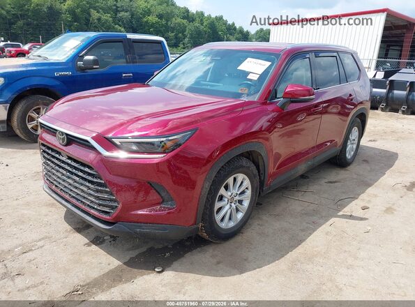 5TDACAB55SS033733 2025 TOYOTA GRAND HIGHLANDER Red Front left
