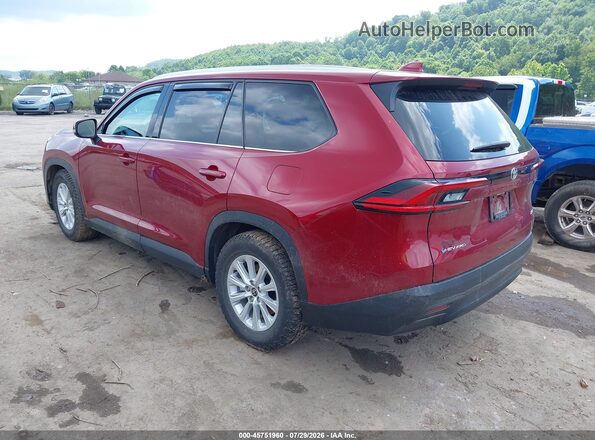 5TDACAB55SS033733 2025 TOYOTA GRAND HIGHLANDER Red Rear left