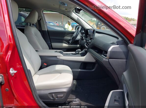 5TDACAB55SS033733 2025 TOYOTA GRAND HIGHLANDER Red Front interior view