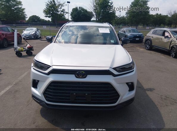5TDACAB57SS052154 2025 TOYOTA GRAND HIGHLANDER White Vista del cuadro de instrumentos