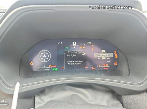 5TDACAB57TS093546 2026 TOYOTA GRAND Синий Вид щитка приборов