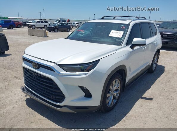 5TDACAB58RS020985 2024 TOYOTA GRAND HIGHLANDER White Առջևի ձախ երեք քառորդ տեսարան
