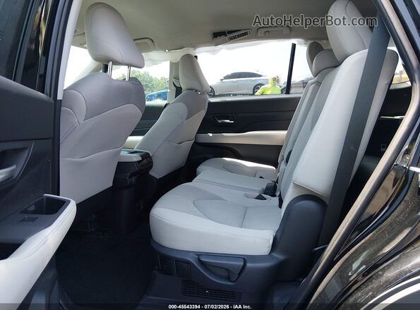 5TDACAB59SS038384 2025 TOYOTA GRAND HIGHLANDER Black Vista de la etiqueta del VIN