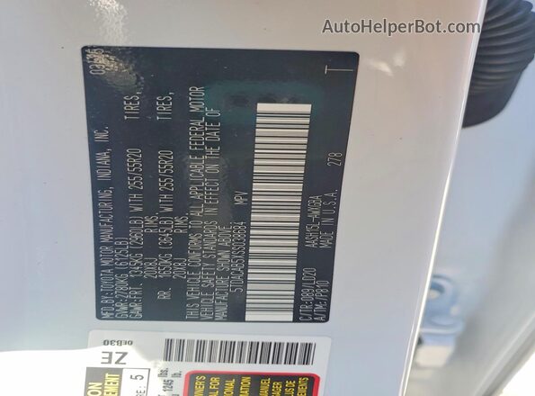 5TDACAB5XSS038684 2025 TOYOTA GRAND White 360 interior view