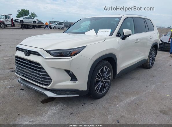 5TDADAB53RS000771 2024 TOYOTA GRAND HIGHLANDER White Առջևի ձախ երեք քառորդ տեսարան
