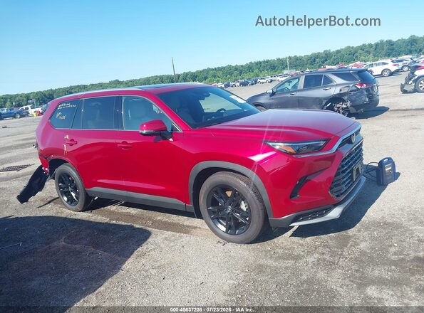 5TDADAB56TS029222 2026 TOYOTA GRAND HIGHLANDER HYBRID Red Widok wnętrza z tyłu