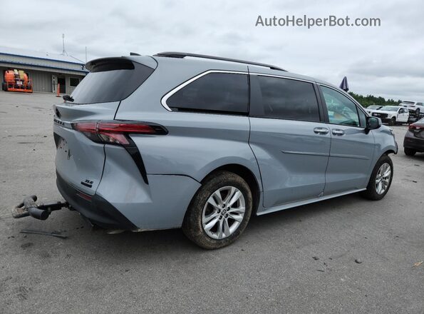 5TDASKFC2NS042881 2022 TOYOTA SIENNA Серебряный Задняя правая четверть