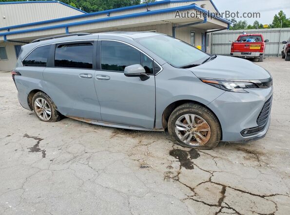 5TDASKFC8NS051259 2022 TOYOTA SIENNA Gray Delantero derecho