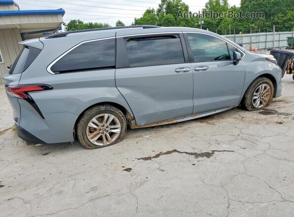 5TDASKFC8NS051259 2022 TOYOTA SIENNA Gray Trasero derecho