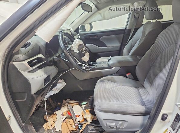 5TDBBRCH2MS530093 2021 TOYOTA HIGHLANDER White Вид салону спереду