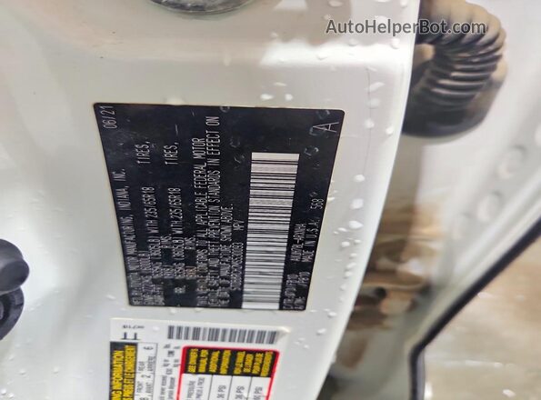 5TDBBRCH2MS530093 2021 TOYOTA HIGHLANDER White Вид наклейки з VIN-кодом
