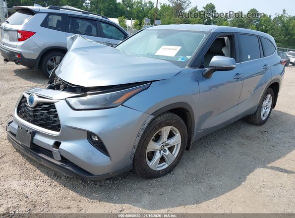 5TDBBRCH2PS108250 2023 TOYOTA HIGHLANDER Light Blue Передня ліва чверть