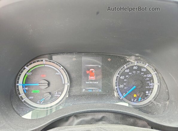 5TDBBRCH4LS503864 2020 TOYOTA HIGHLANDER Blue Вид щитка приладів