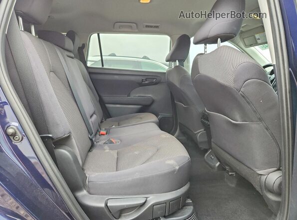 5TDBBRCH4LS503864 2020 TOYOTA HIGHLANDER Blue Вид задньої частини салону
