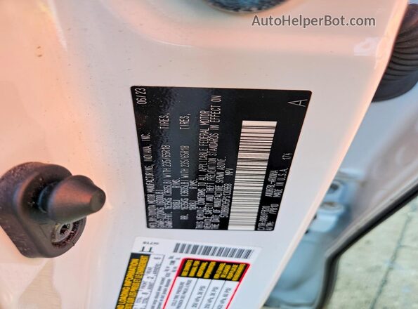 5TDBBRCH5PS130968 2023 TOYOTA HIGHLANDER Белый Вид наклейки с VIN-кодом