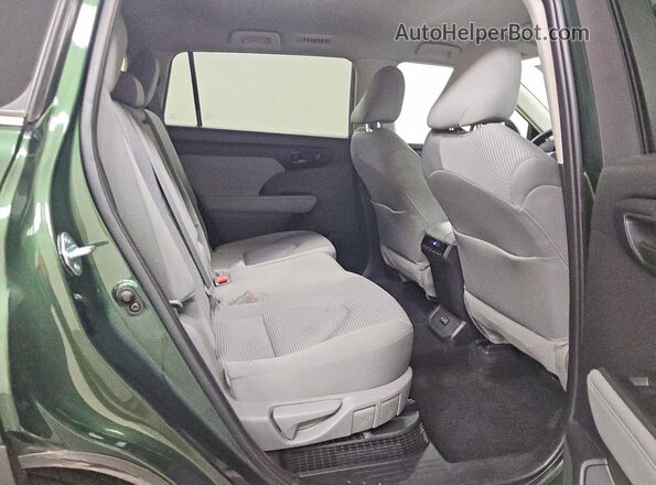 5TDBBRCH5RS616117 2024 TOYOTA HIGHLANDER Green უკანა სალონის ხედი